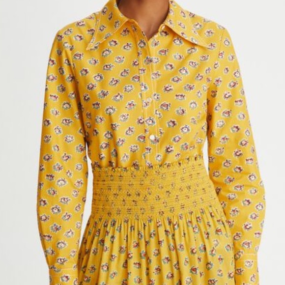 Tory Burch Garden Rose Poplin Shirt - Picture 11 of 16